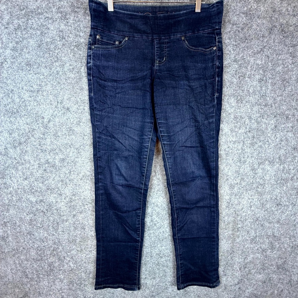 Jag Jeans Womens 4P Blue Denim Cotton‎ Stretch Slim Leg Casual Wear Dark Wash